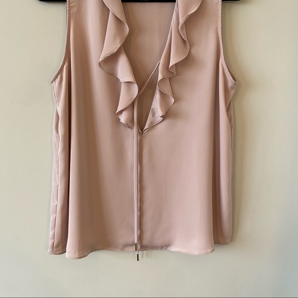 L’ACDAMIE -Ruffle Boho Tank in Rose Pink (Size:Small) - Picture 8 of 10